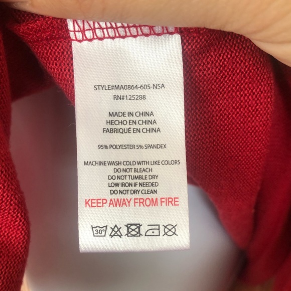 Rae Dunn Team Santa Long Sleeve Sleep Shirt Size XL - Picture 5 of 6